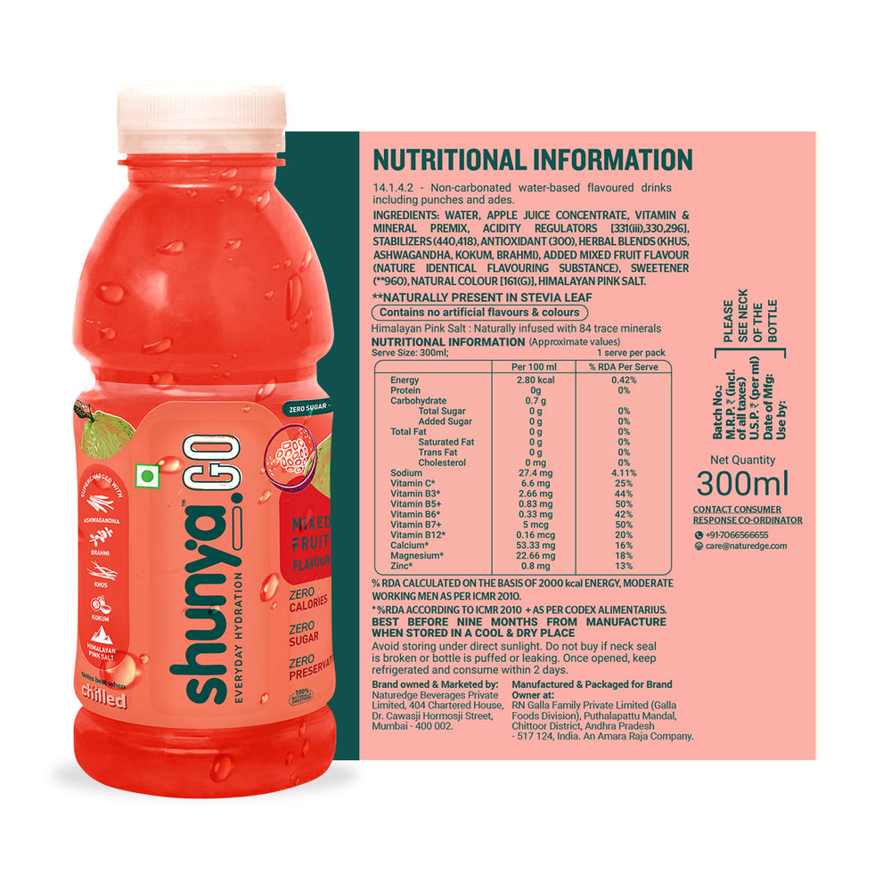 Shunya Go Combo - Mixed Fruit & Apple